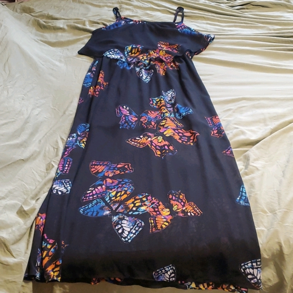 Butterfly maxi dress
